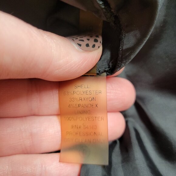 Calvin Klein Medium Classic Black Mid Neck Sleeveless Zippered Timeless Dress - Picture 8 of 8